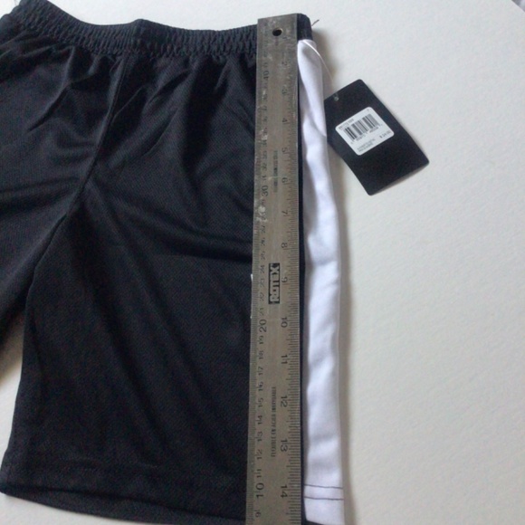 Gym Shorts!! Hurley Kids Black Athletic Shorts with White Stripe Size 7 - Picture 7 of 8
